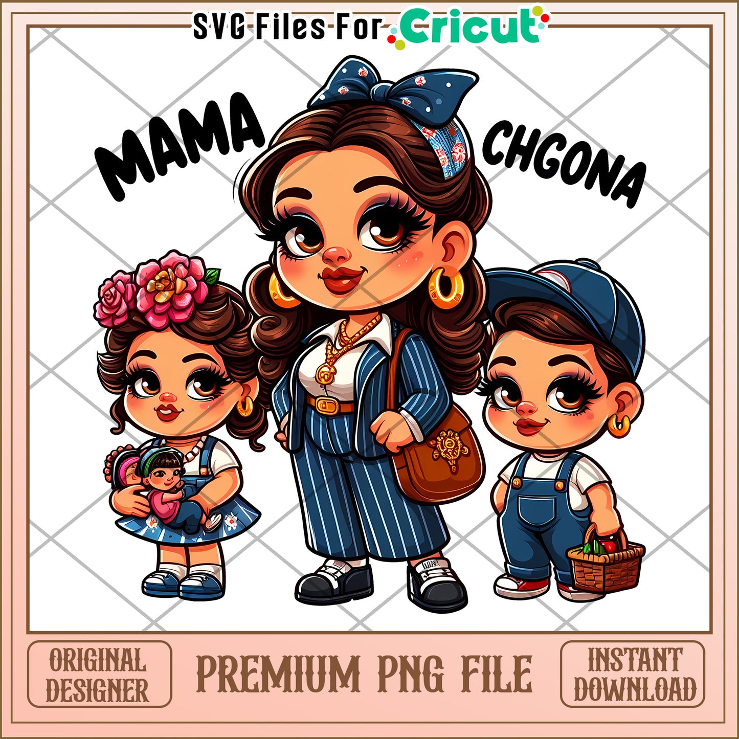 Mama Chgona Family PNG Sublimation