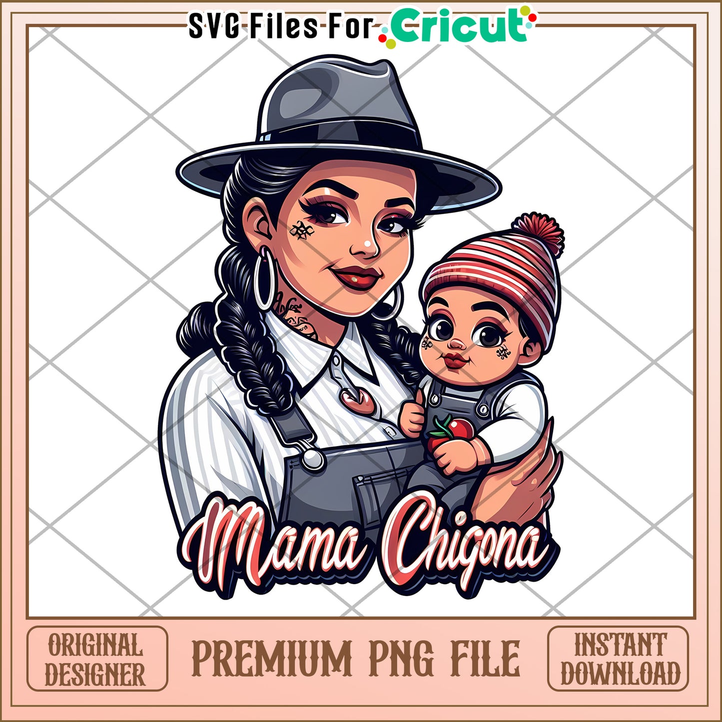 Mama Chicana PNG Premium Design Download