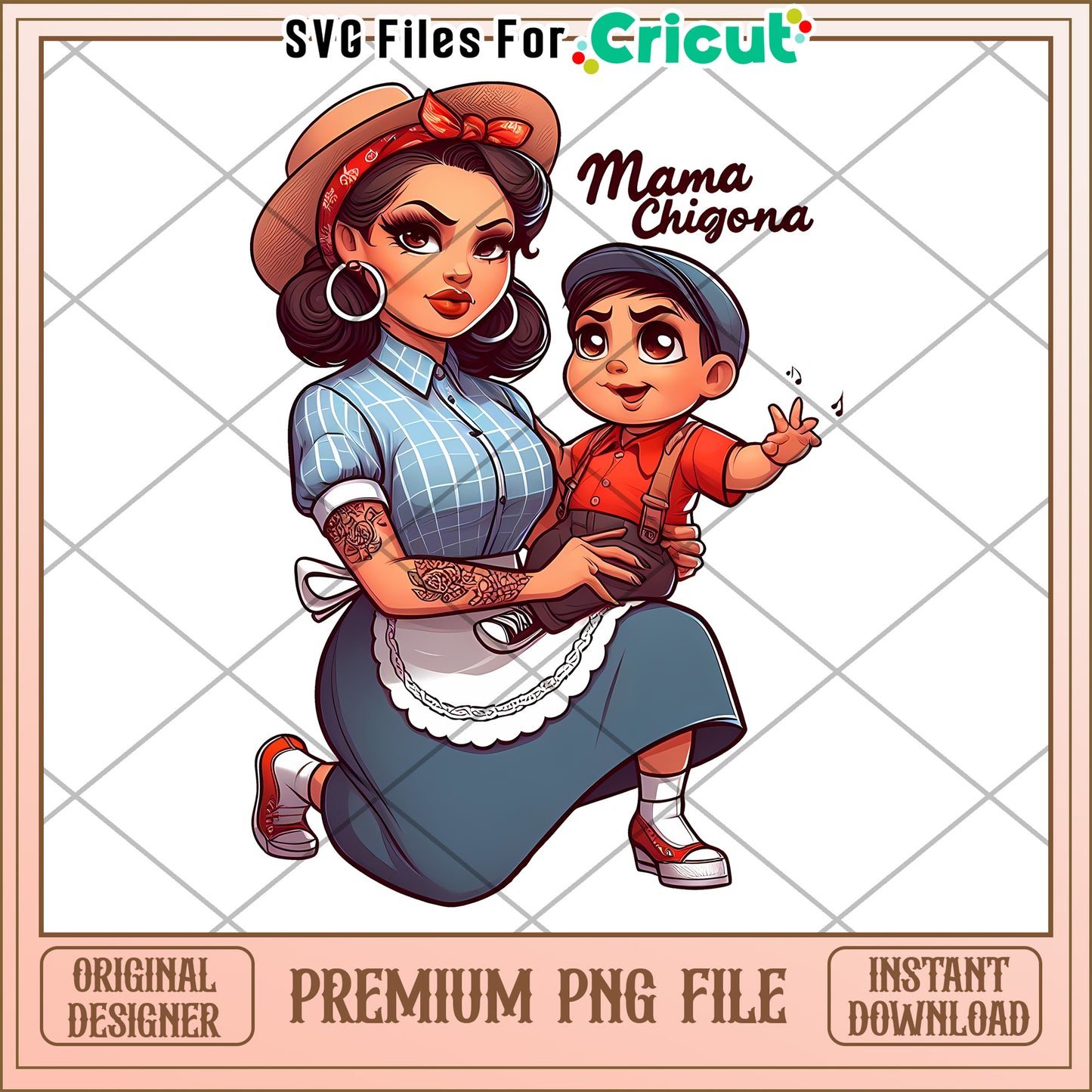 Mama Chigona PNG Cricut Design