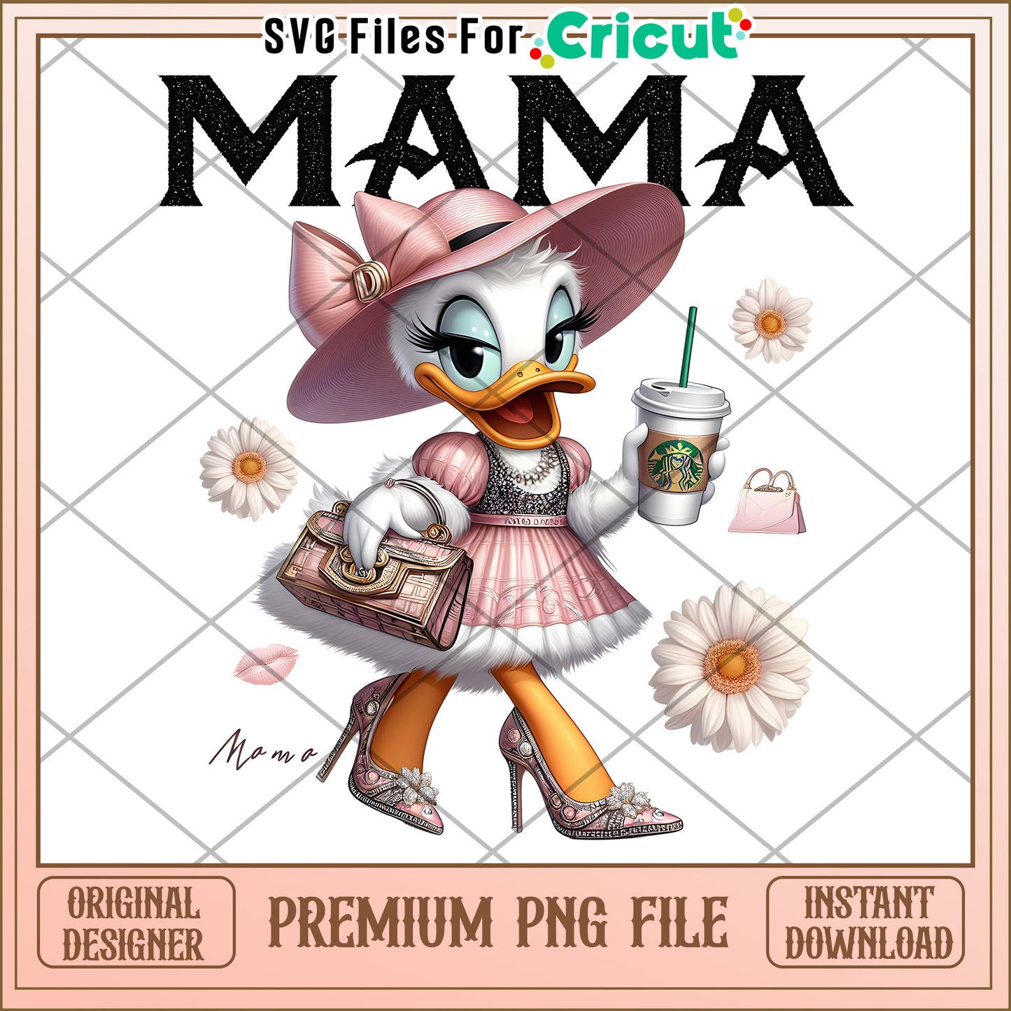 Mama Daisy PNG Sublimation Design