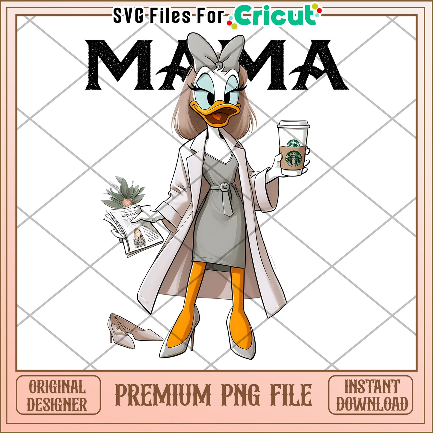 Mama Duck PNG Cricut Design