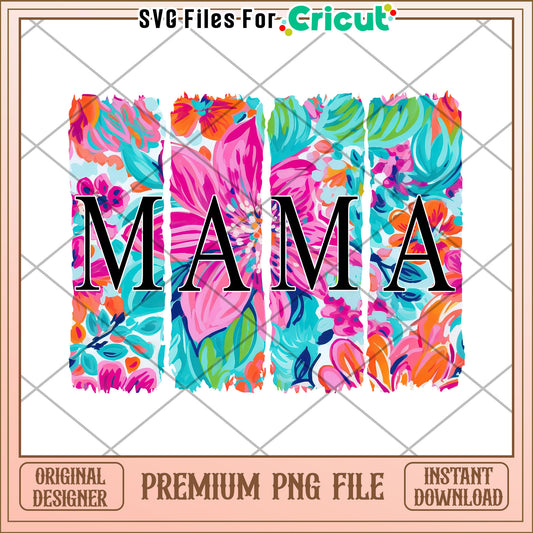Mama Floral PNG Design