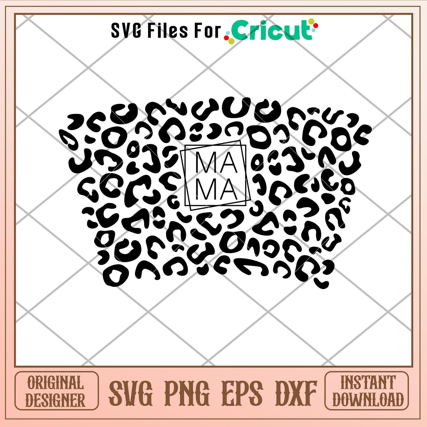 Mama Leopard Full Wrap, Mama Leopard Full Wrap Svg