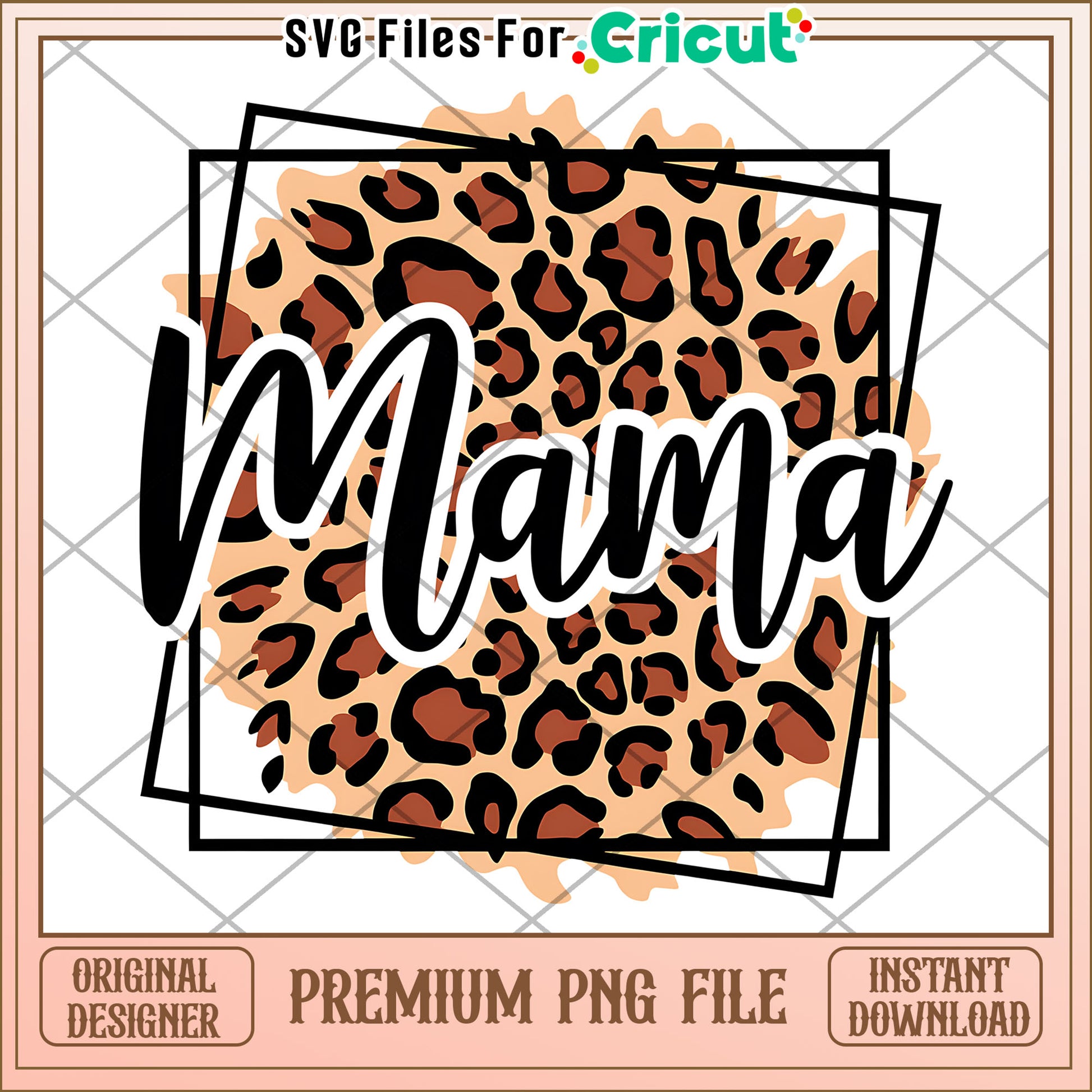 Mama Leopard Print PNG Design for Easy Download