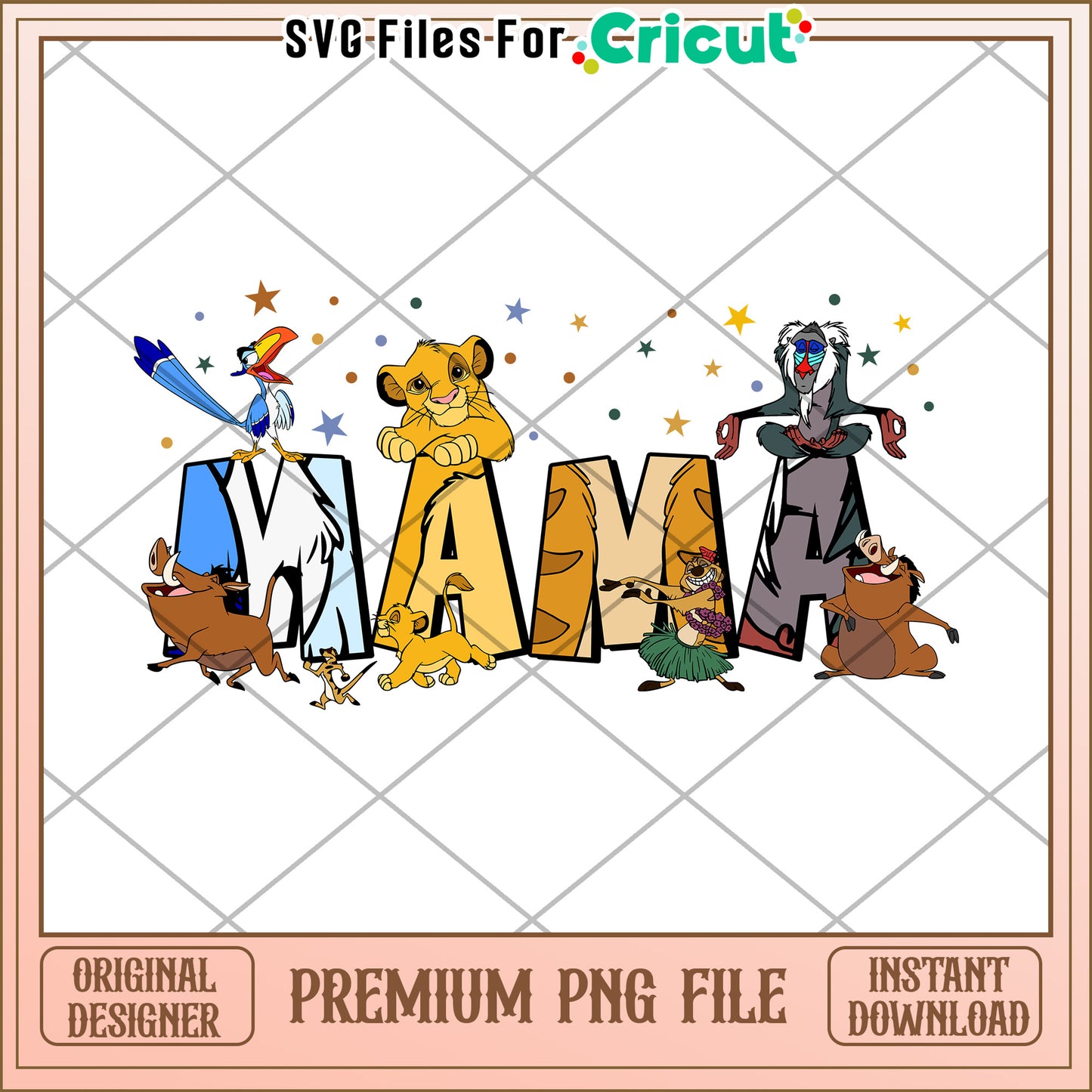 Mama Lion King PNG Cricut File