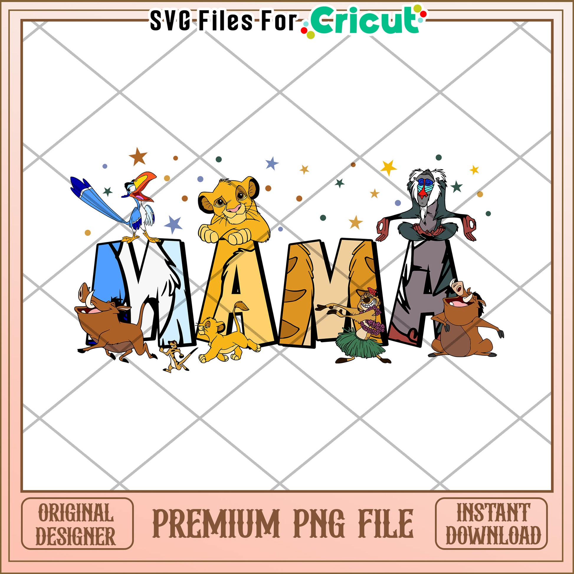 Mama Lion King PNG Cricut File