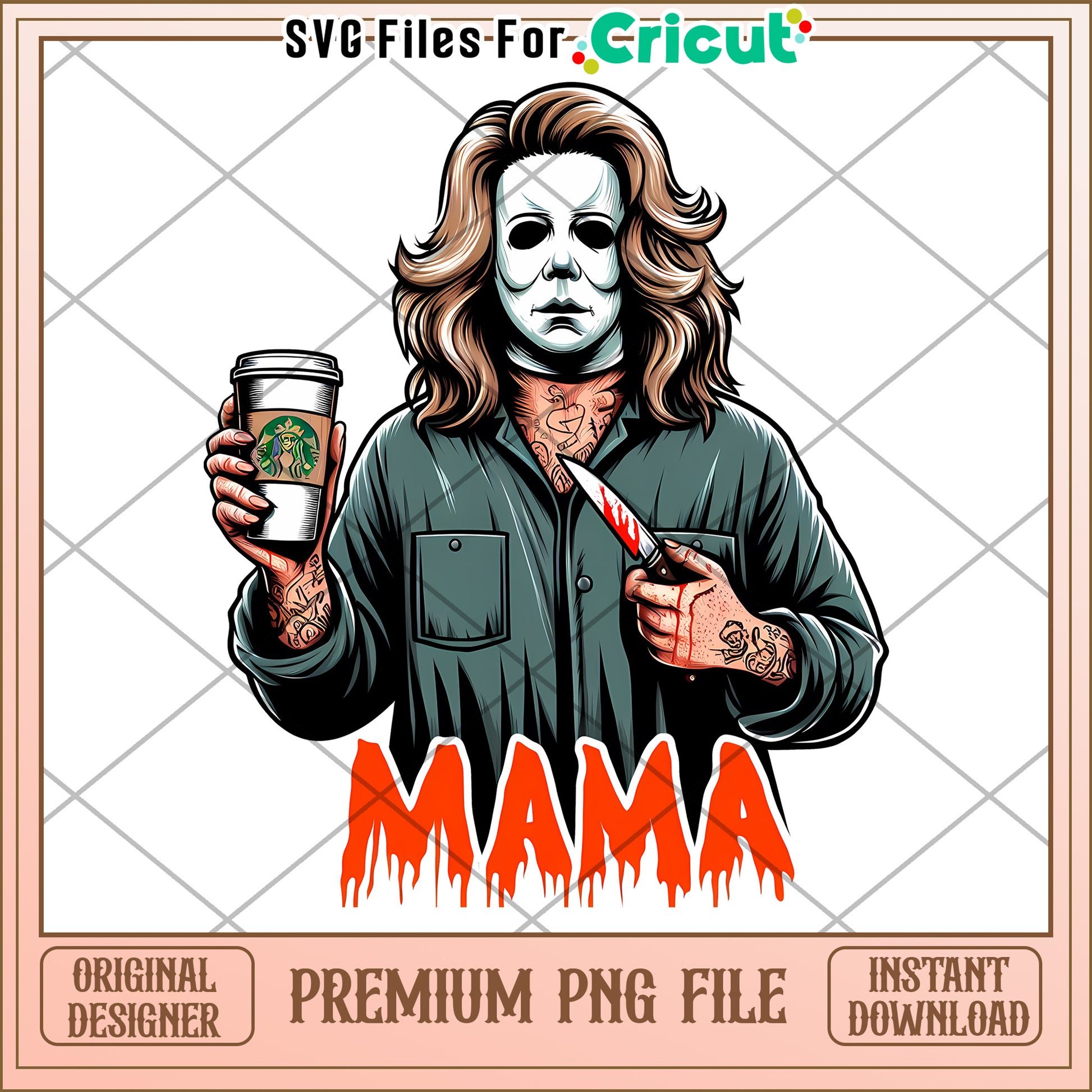Mama Michael Myers PNG Cricut