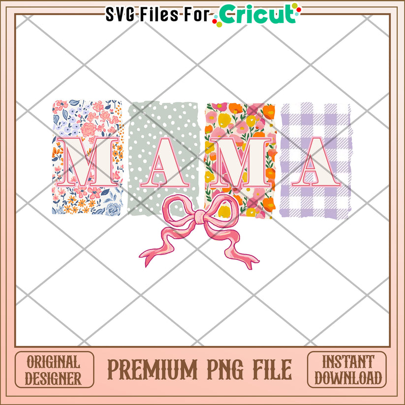 Mama PNG Floral Pattern Design – svg files for cricut