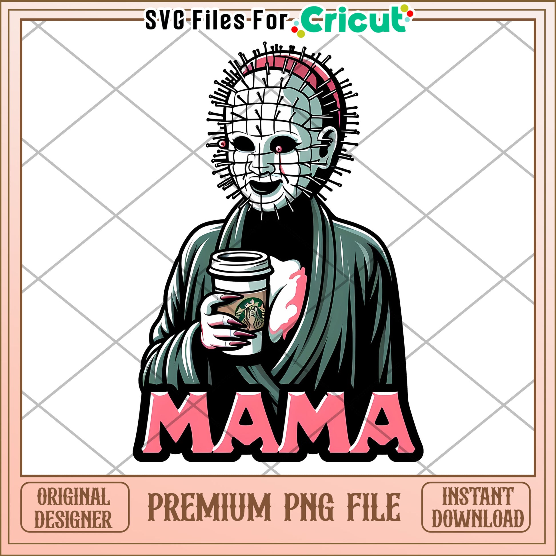 Mama Pinhead PNG Cricut Design