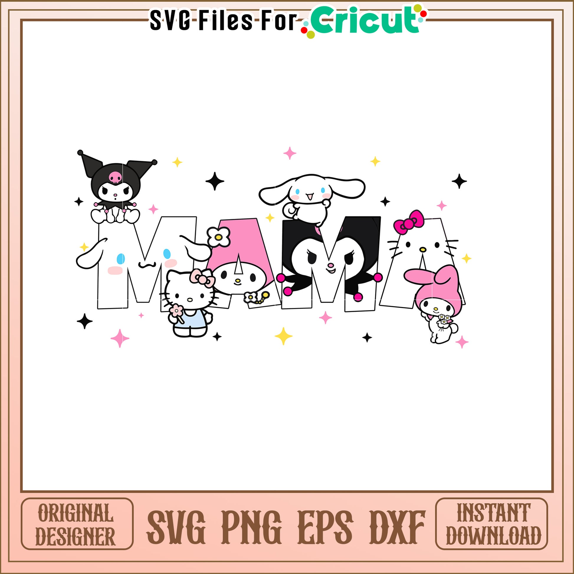 Mama Sanrio Characters SVG