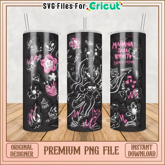 Mama Sera Bcnita Tumbler PNG Design