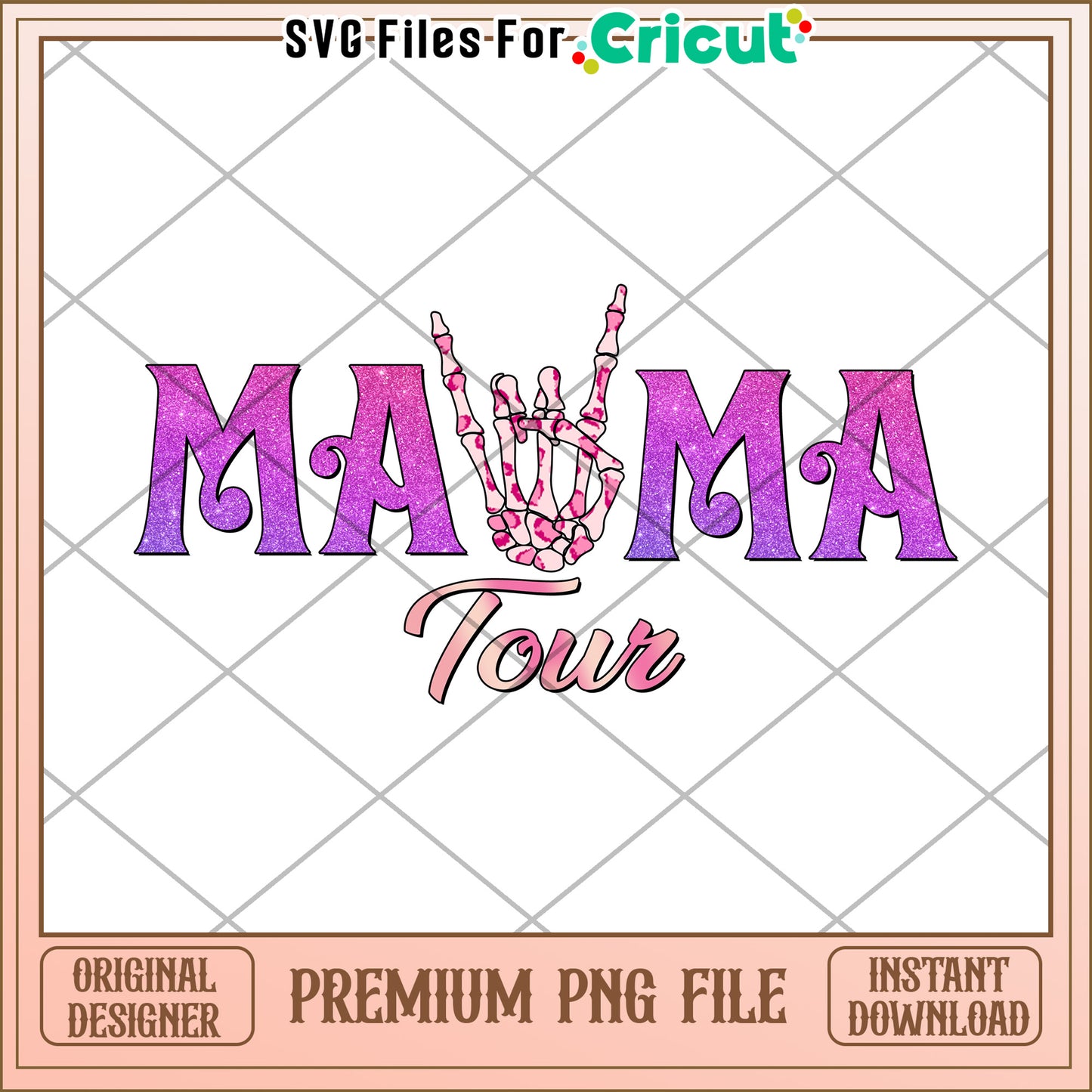 Mama Tour PNG Glitter Design