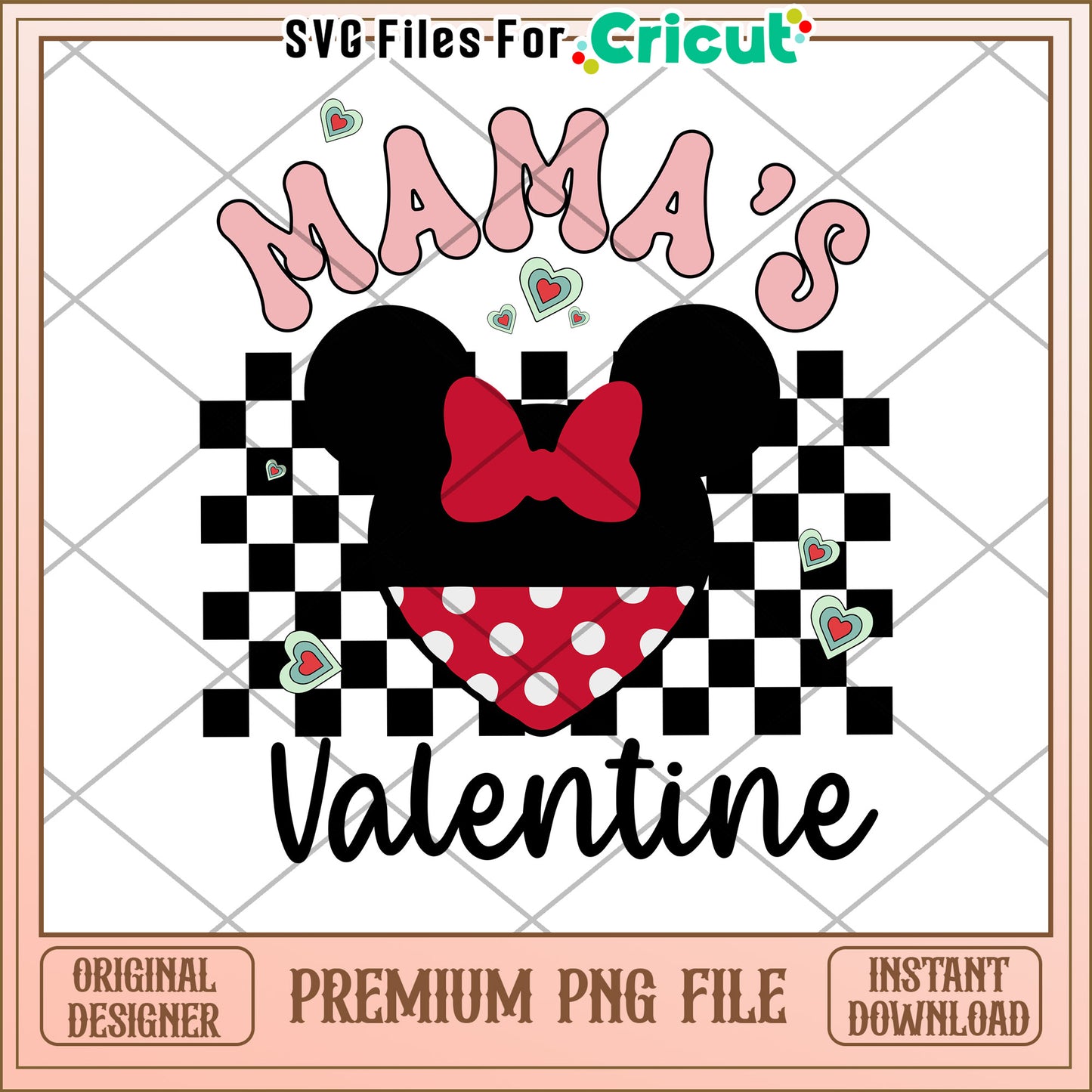 Mama's Valentine Minnie PNG Design