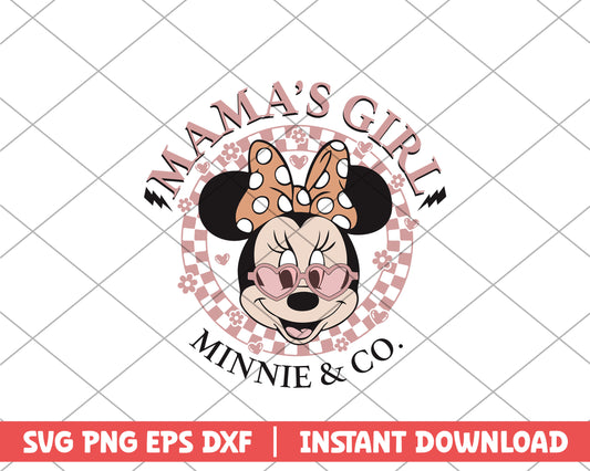 Mama's girl minnie & co mothers day svg