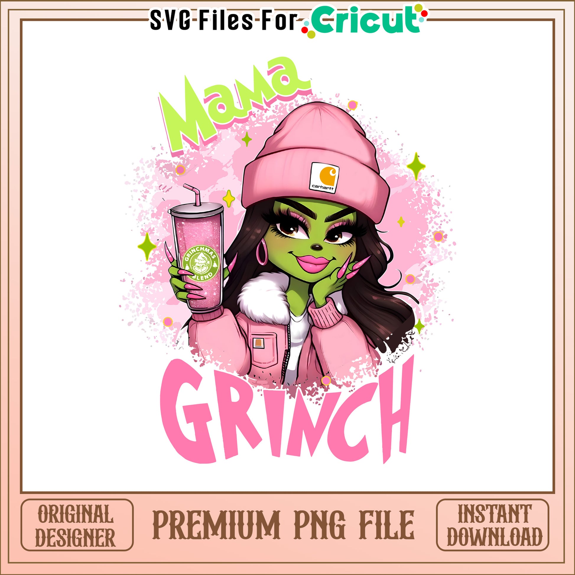 Mama grinch pink girl png, cartoon the grinch png, cartoon grinch pictures​ png