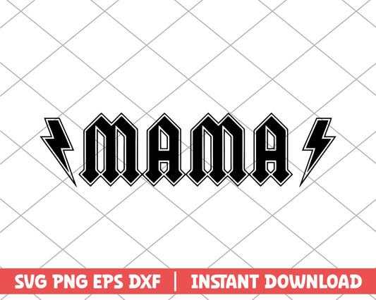 Mama lightning  mothers day svg