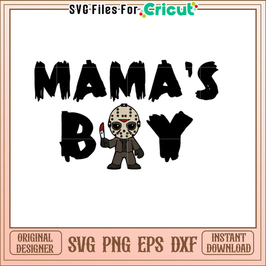 Mamas Boy Jason SVG Design