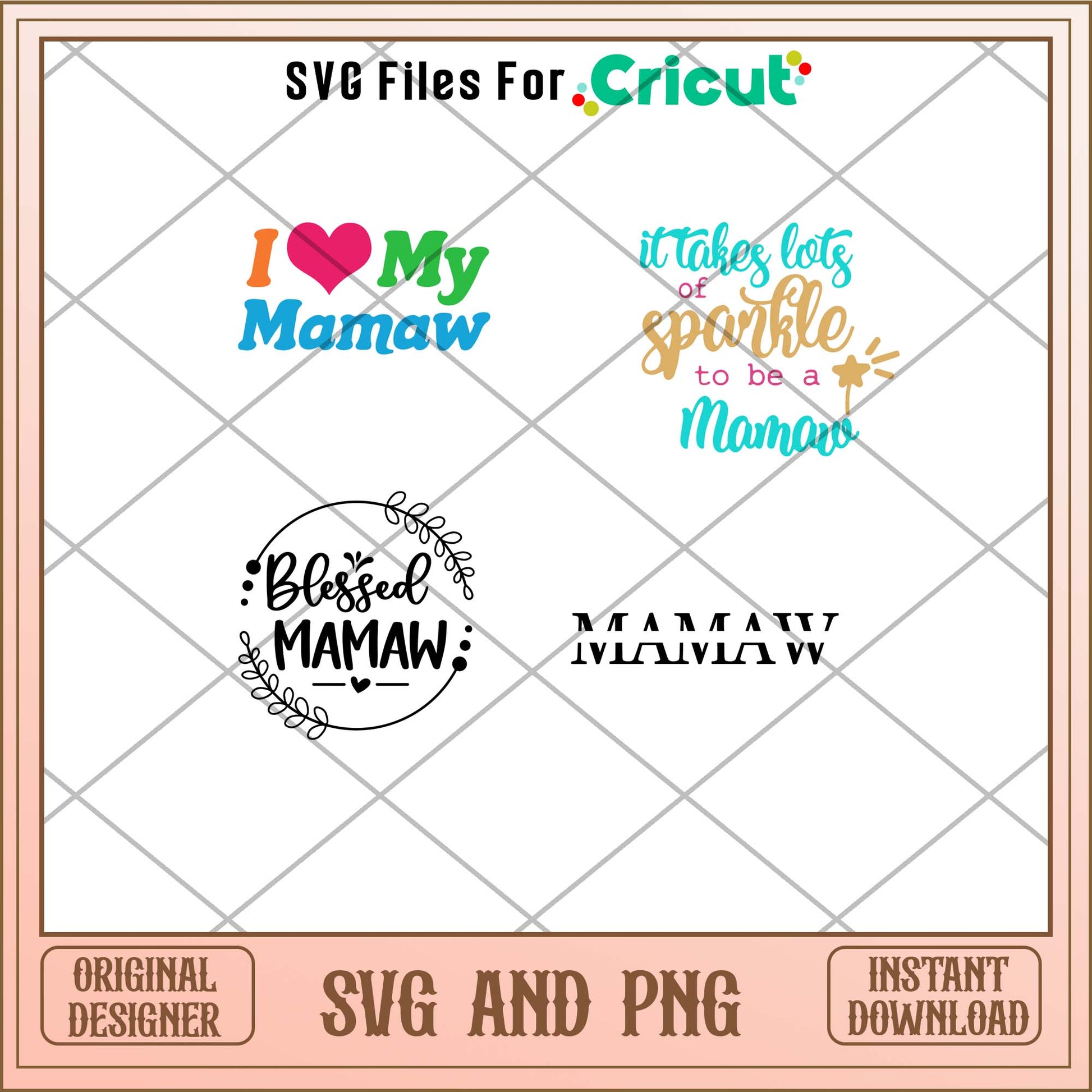 Mamaw design svg bundle, Cute quotes svg bundle - Svgfileforcricut