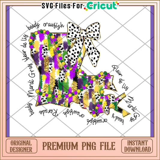 Mardi Gras Louisiana PNG Design