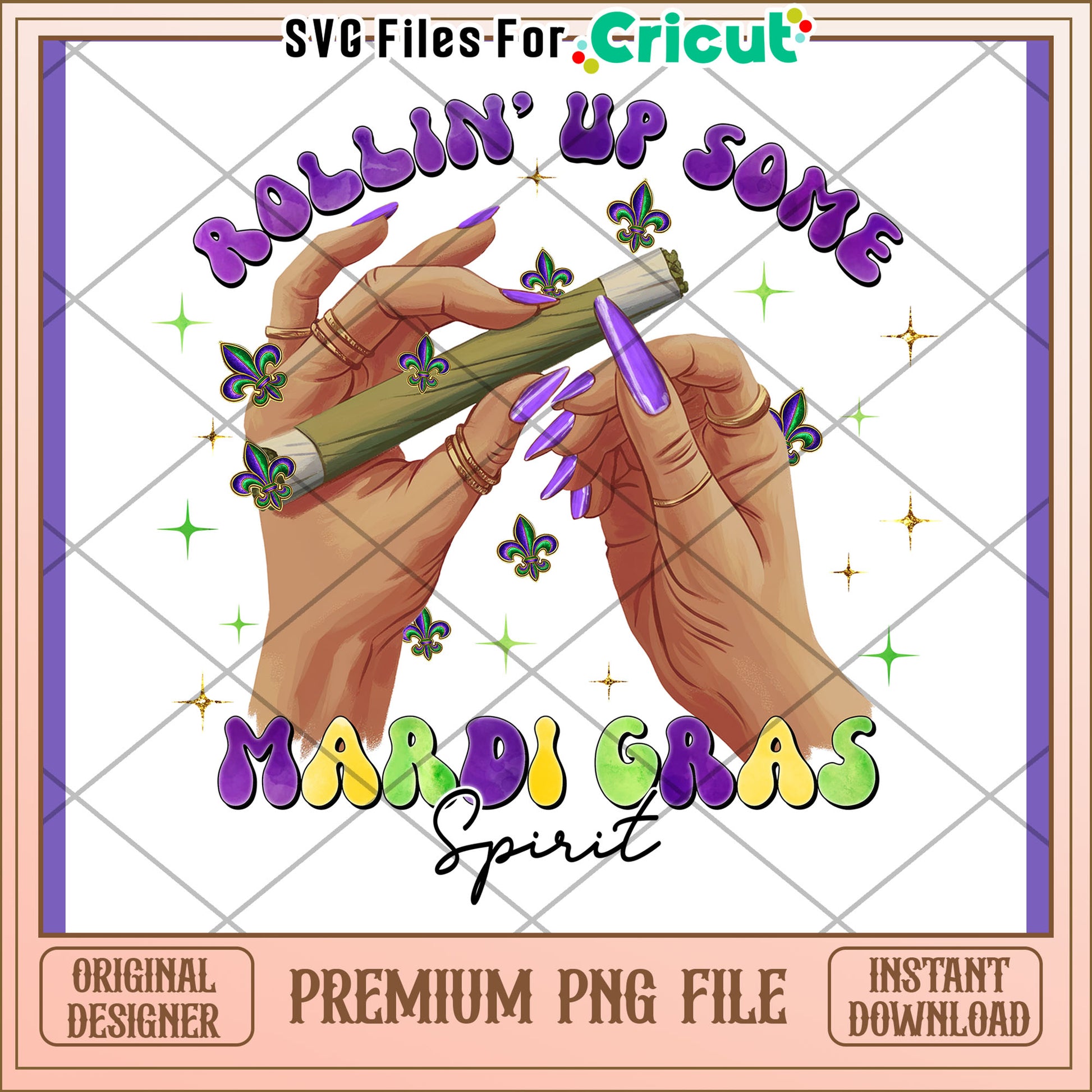 Mardi Gras Spirit PNG Design Download