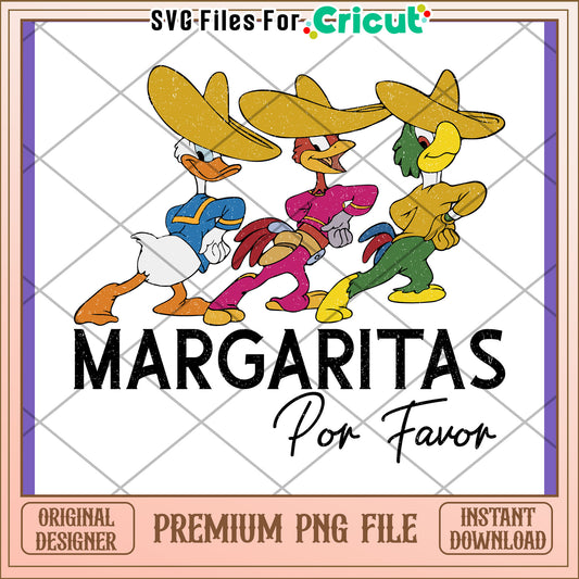 Margaritas PNG Three Caballeros Design