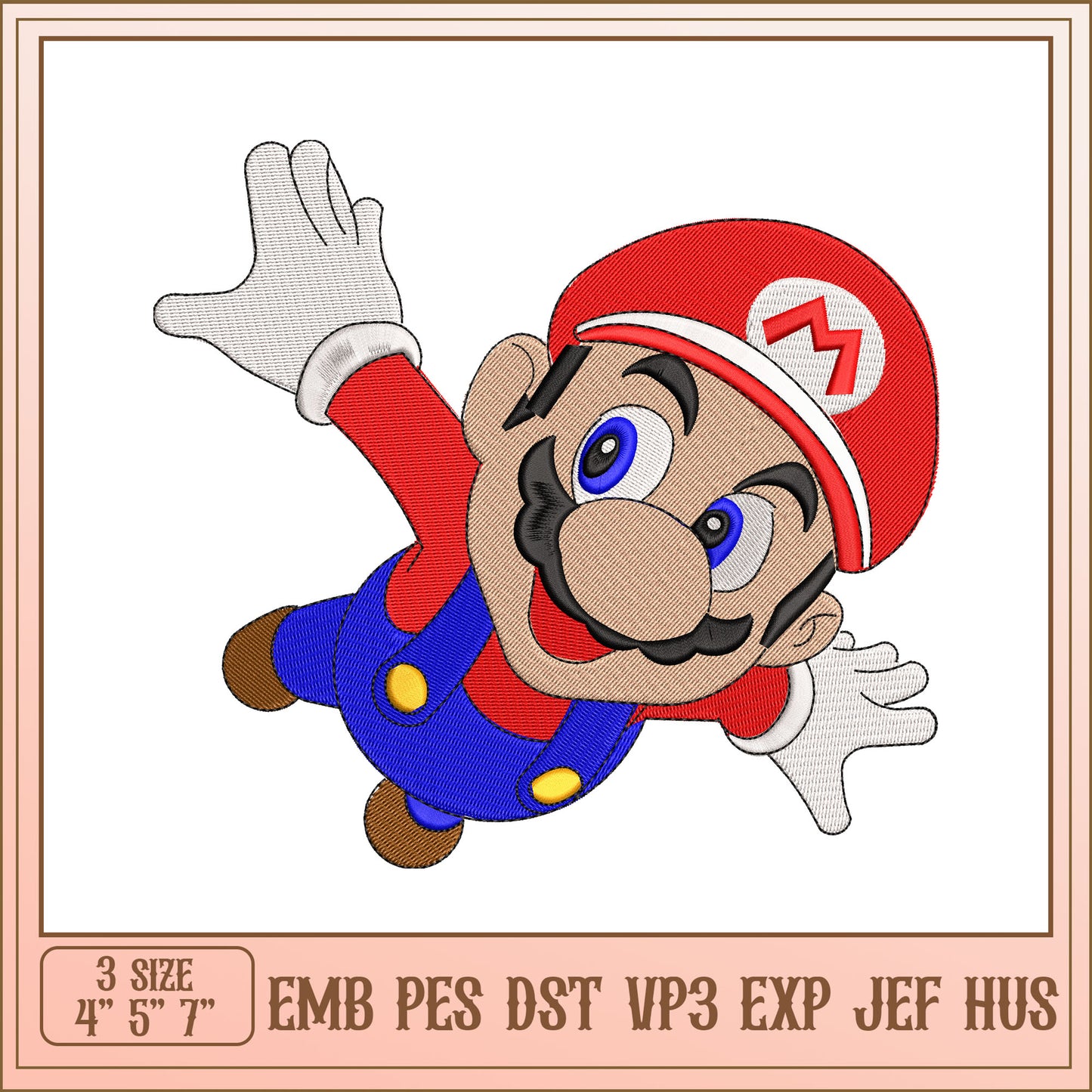 Mario Embroidery Design - EMB PES DST
