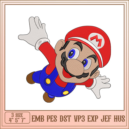 Mario Embroidery Design - EMB PES DST