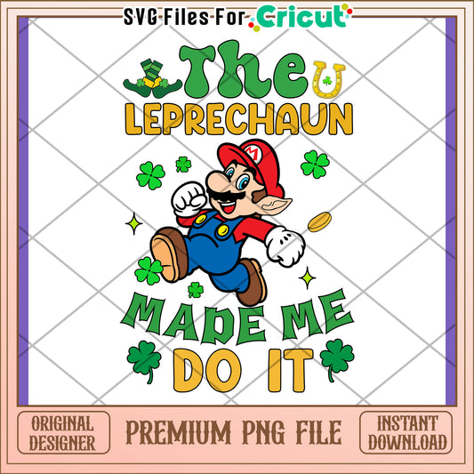 Mario Leprechaun St Patricks Day PNG