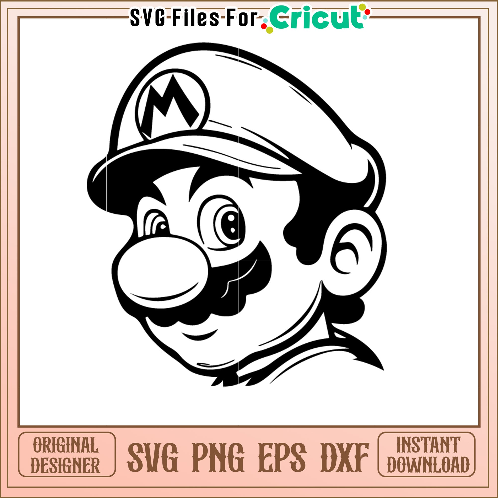 Mario SVG Vector Illustration – svg files for cricut