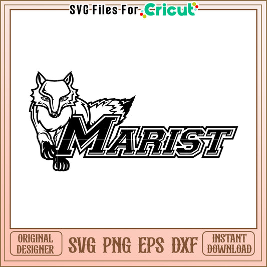 Marist Fox SVG Design for Cricut, Instant Download for Crafting Projects