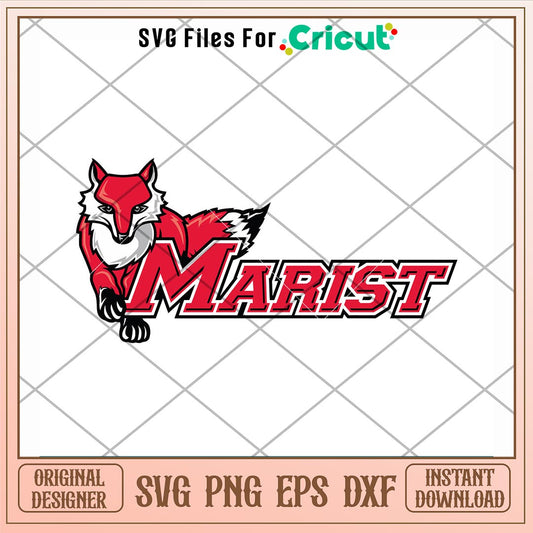 Marist Red Foxes Logo Svg, Marist Red Foxes Svg, NCAA Svg