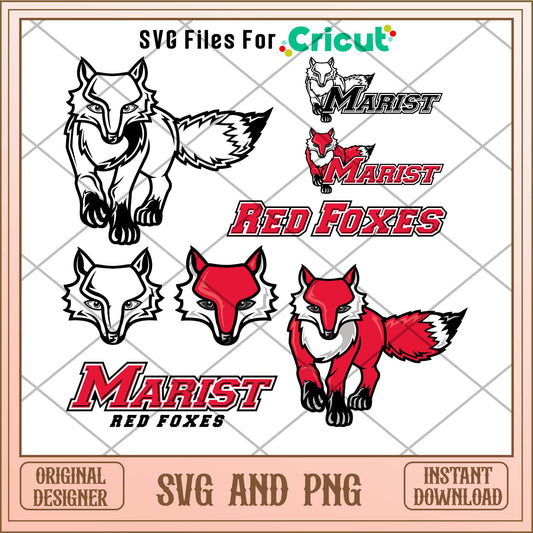 Marist Red Foxes svg, Marist Red Foxes svg bundle, NCAA svg 