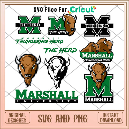 Marshall Thundering Herd svg, Marshall Thundering Herd svg bundle, NCAA svg