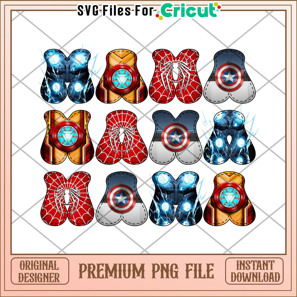 Marvel Mama PNG Sublimation Design – svg files for cricut