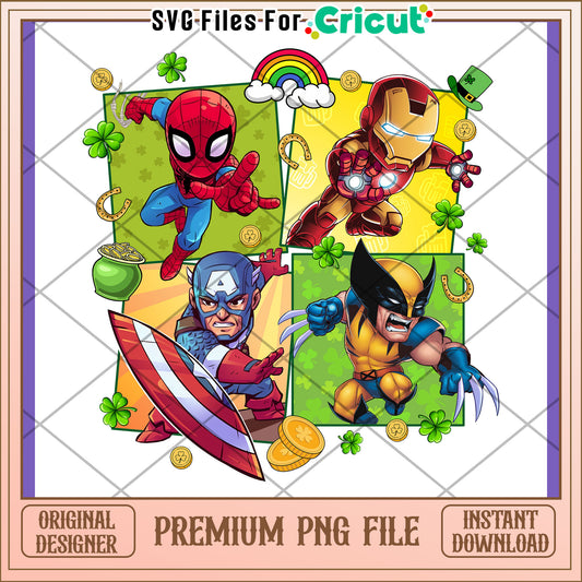 Marvel St Patricks Day PNG Design