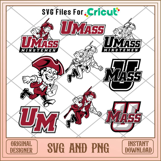 Massachusetts Minutemen svg, Massachusetts Minutemen svg bundle, NCAA svg