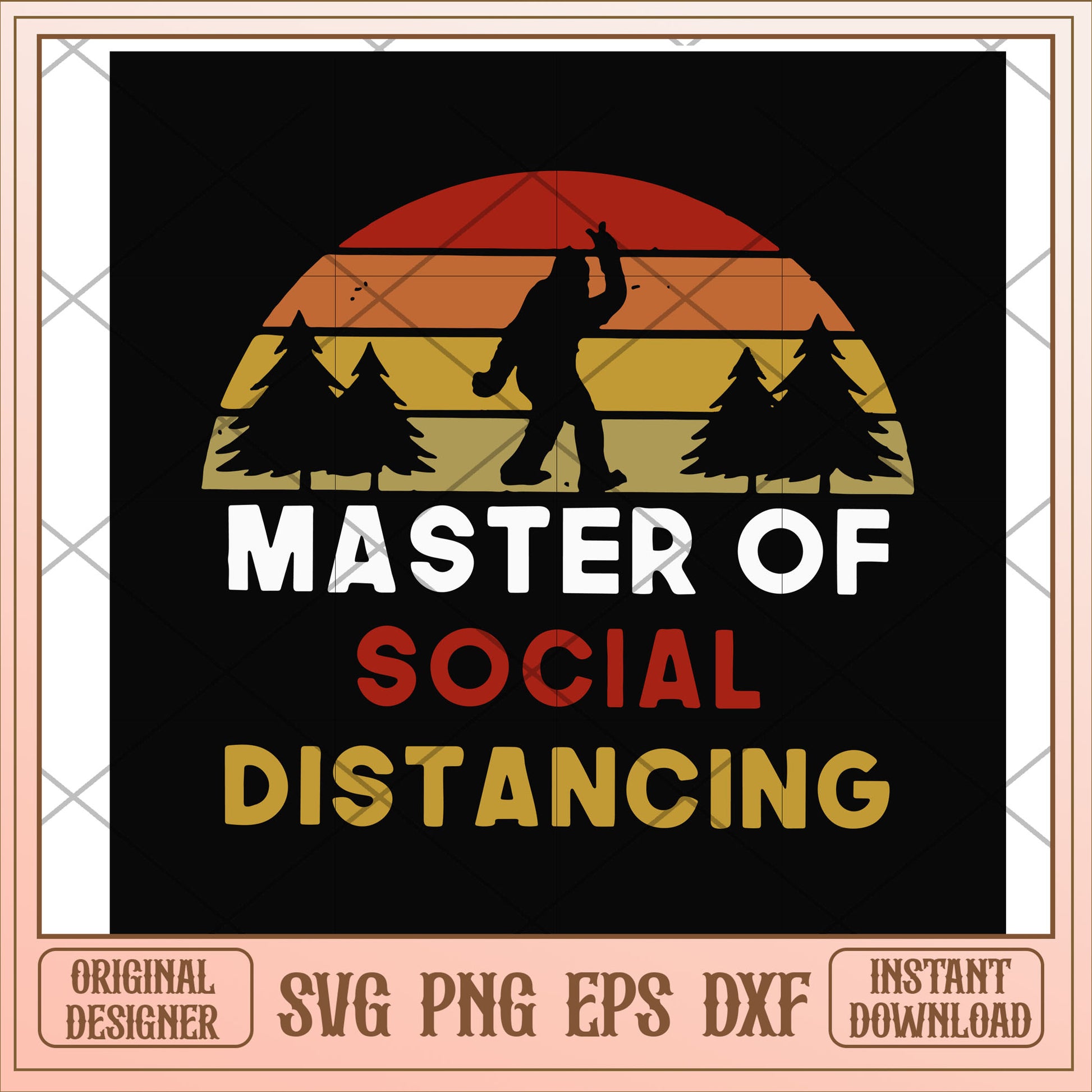 Master of social distancing svg, social distancing svg, camping svg