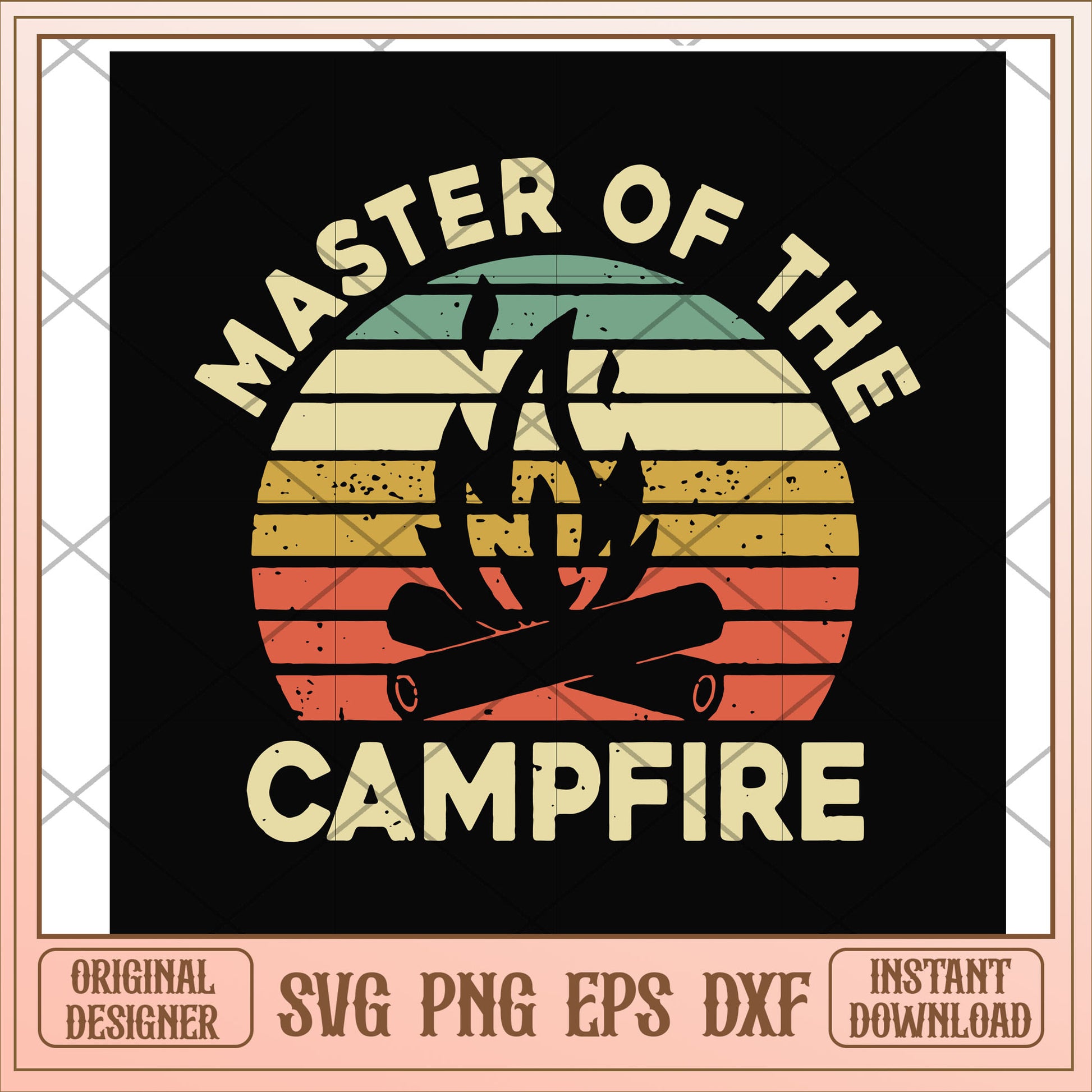 Master of the campfire svg, the campfire, camping svg