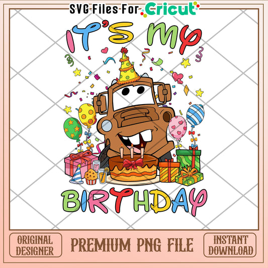 Mater Birthday PNG Cricut Design