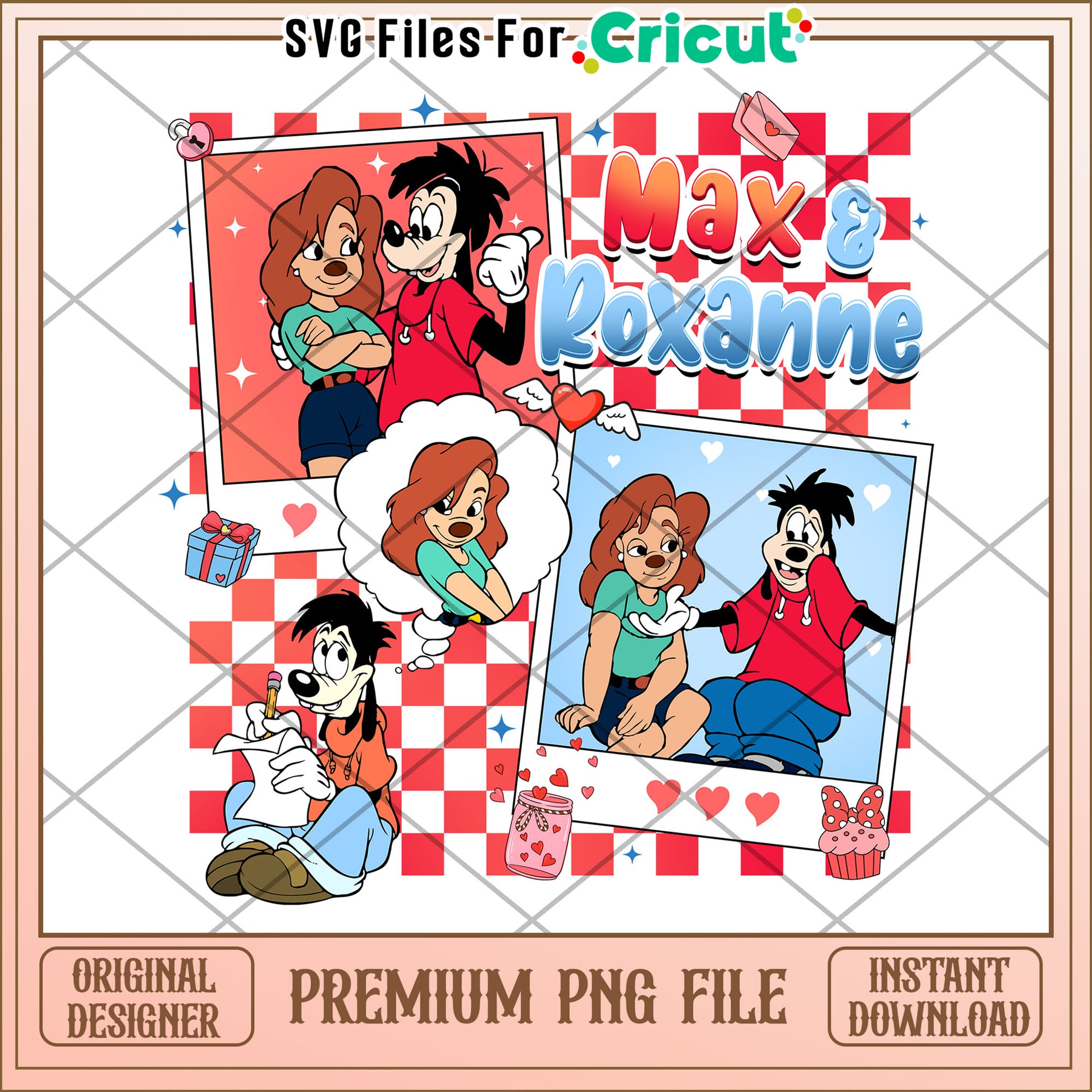 Max Roxanne PNG Valentines Cricut