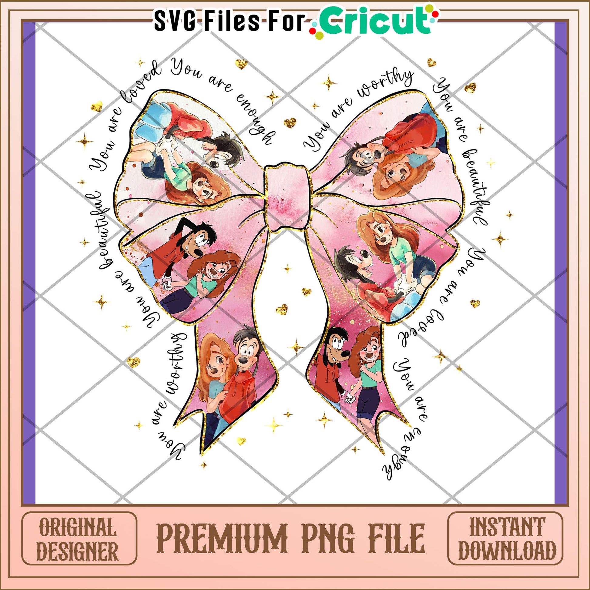 Max & Goof PNG Sublimation Design