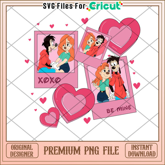 Max & PJ Valentines PNG Cricut