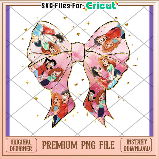 Max & Roxanne Bow PNG  Instant Download