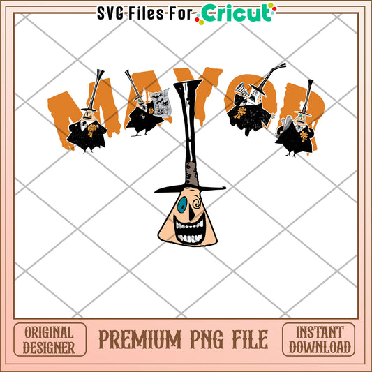 Mayor character png, halloween ends​ png, halloween party png