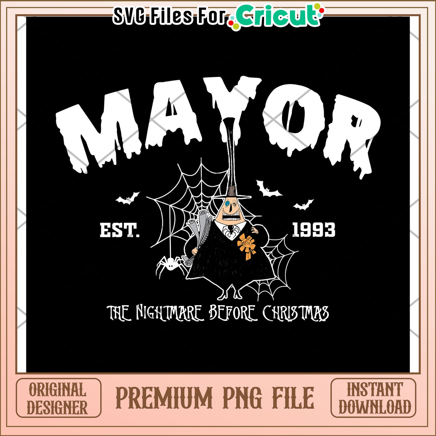 Mayor png, halloween decorations png, spooky fall png