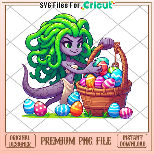 Medusa Easter PNG Cricut File