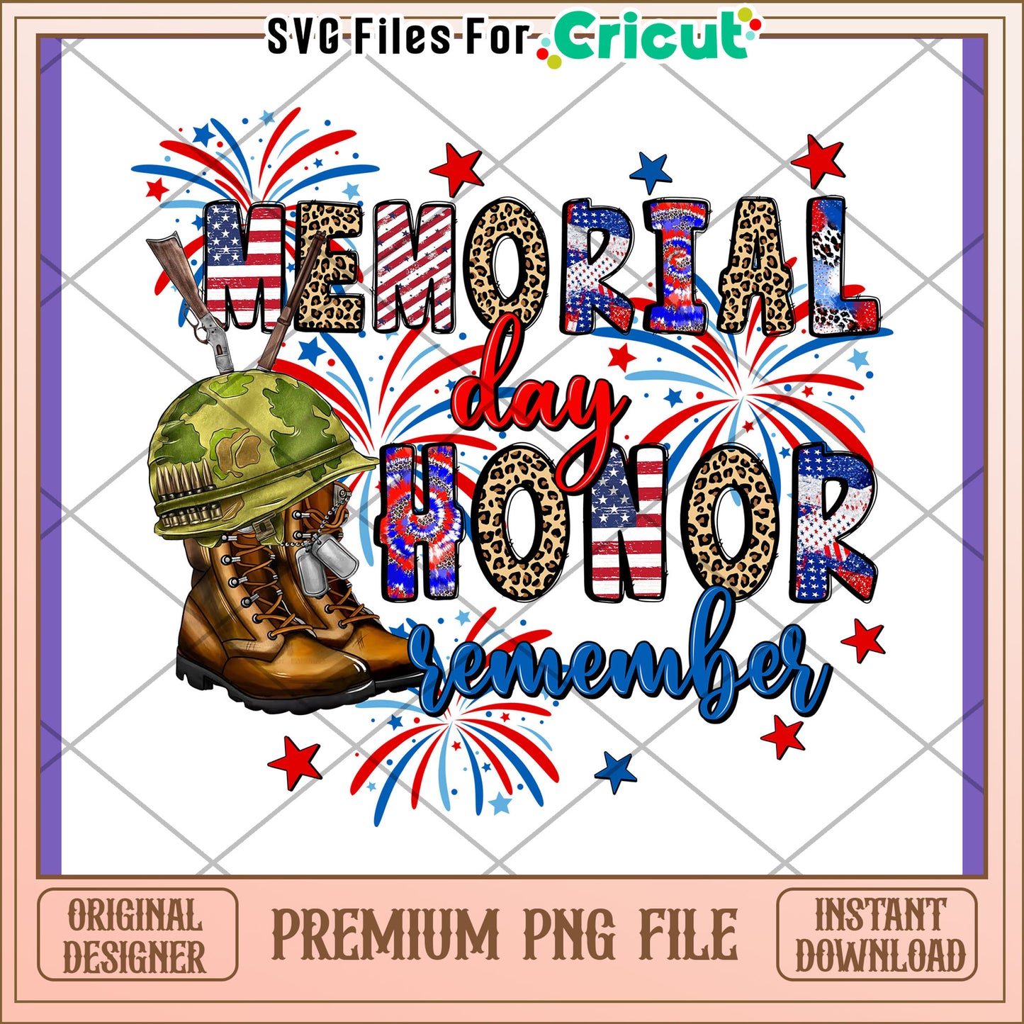 Memorial Day PNG Honor Remember Design