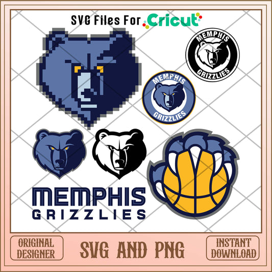 Memphis Grizzlies svg, Memphis Grizzlies svg bundle, NBA svg 