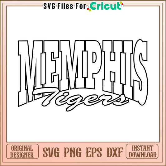 Memphis Tigers SVG for Cricut, perfect for sports projects and crafts