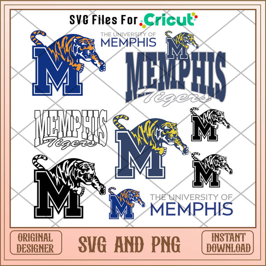 Memphis Tigers svg, Memphis Tigers svg bundle, NCAA svg